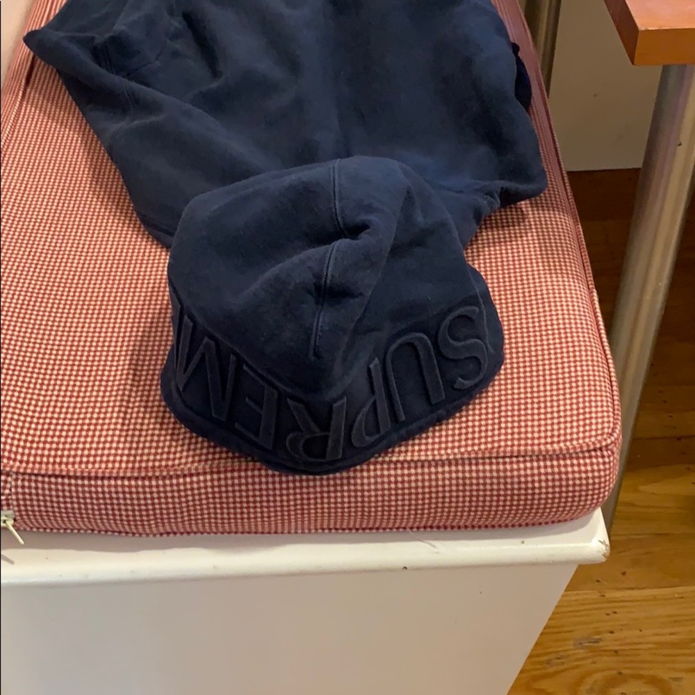 A supreme hoodie with logo on hood - Picture 1 of 4